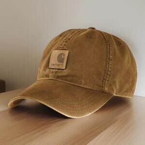 Carhartt Odessa Men's Canvas Hat Baseball Cap Light Tan Brown Model AH0289 NWT